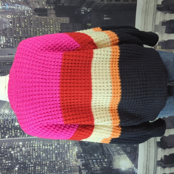 Universal Thread sz M Colorful Striped Sweater - Picture 4 of 5